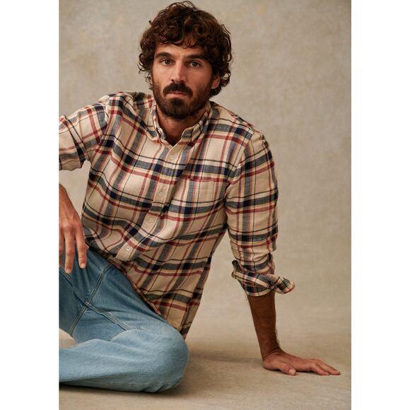Octobre Charlie Carreaux Button-Up Shirt - L - Picture 1 of 6